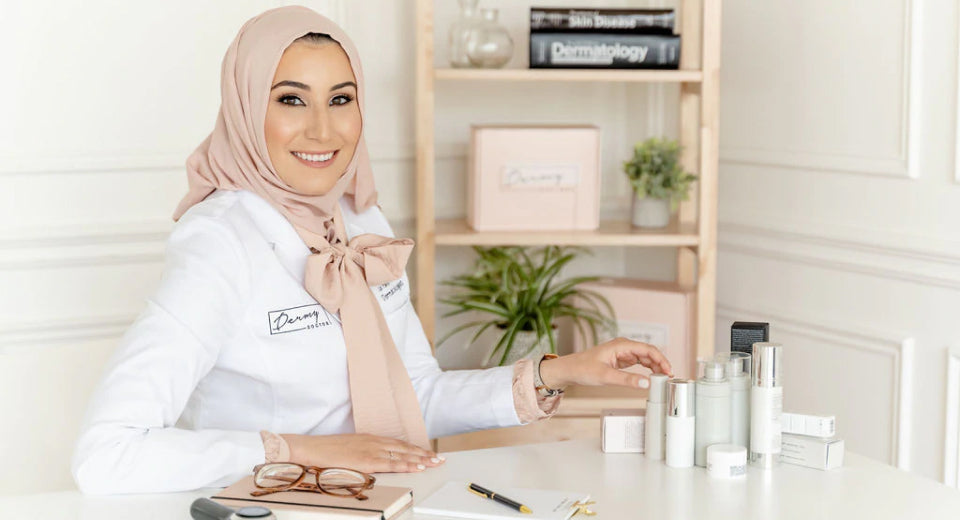 Dr. Fatima, creator of the Dermy Doc Box. Dr. Fatima is a board certified dermatologist offering skin care tips and tricks for people of all ages.