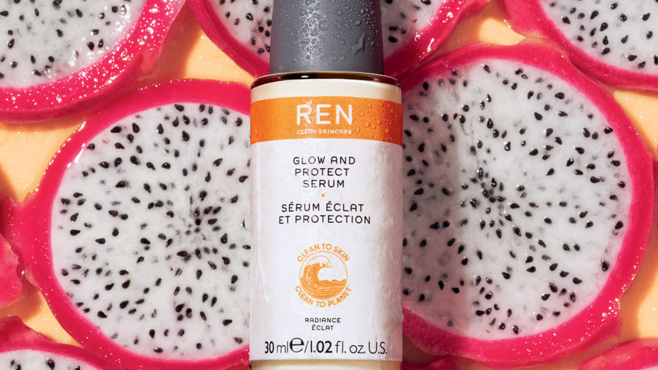 The benefits of Vitamin C serum, such as this one from Ren are numerous. Vitamin C serum is a powerhouse for glowing skin!